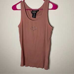 Harley Davidson bling logo tank top